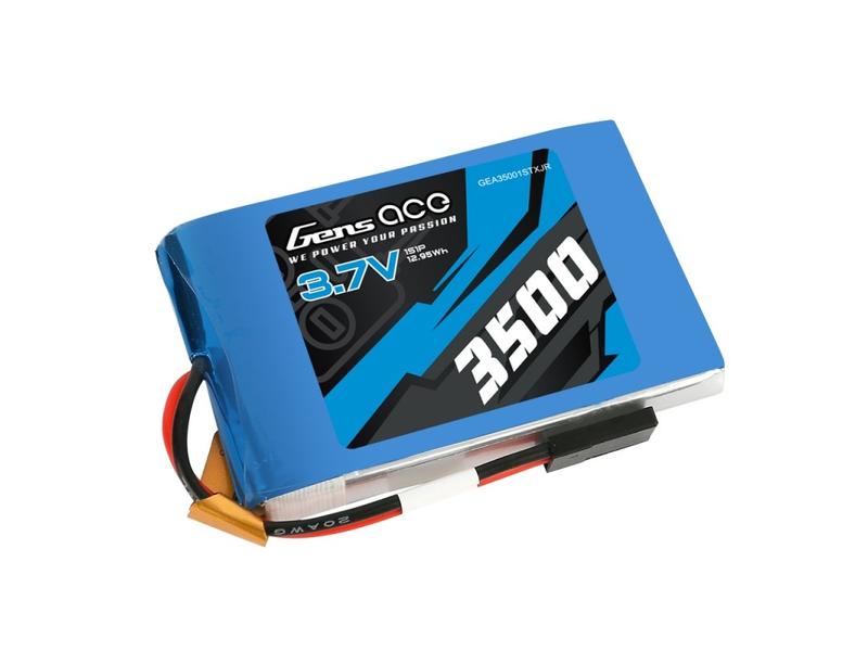 Gens ace RC-Akku LiPo 3500 mAh 3.7 V 1C TX 1S LiPo Senderakku mit JR Stecker