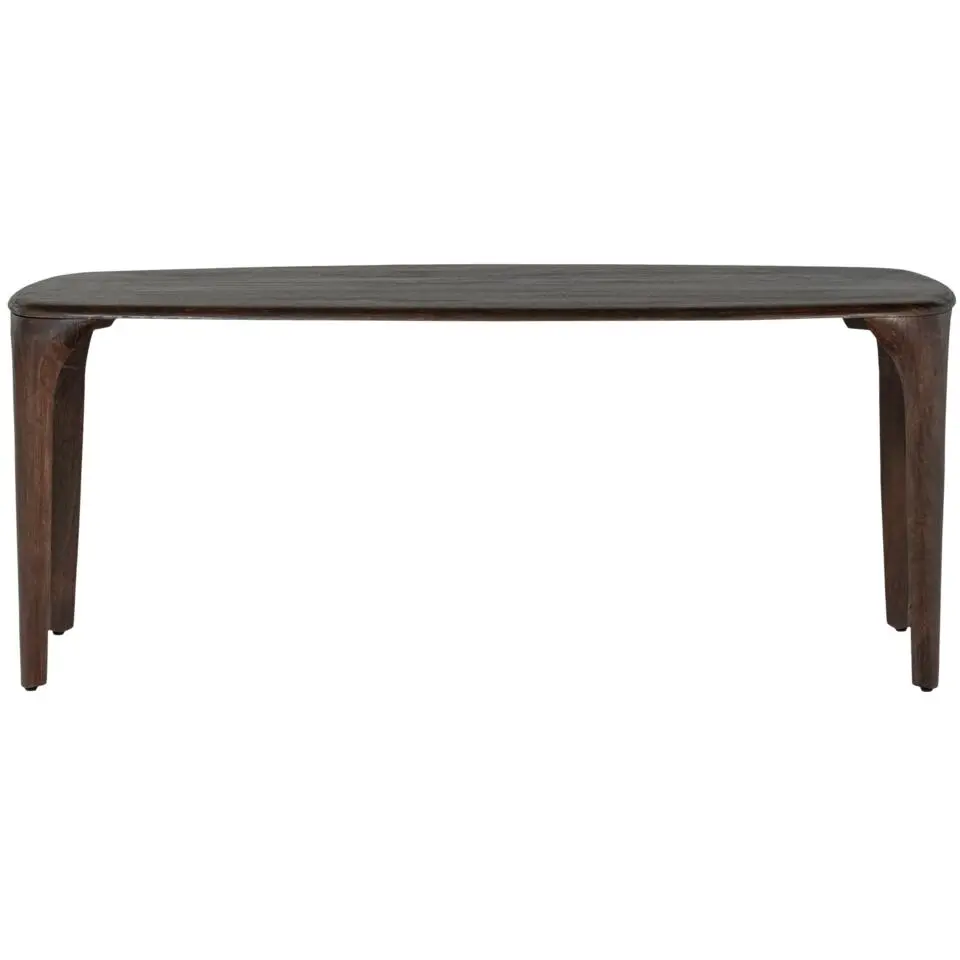 WOOOD Fiore Eettafel - Mango Hout - Walnoot - 76x190x95