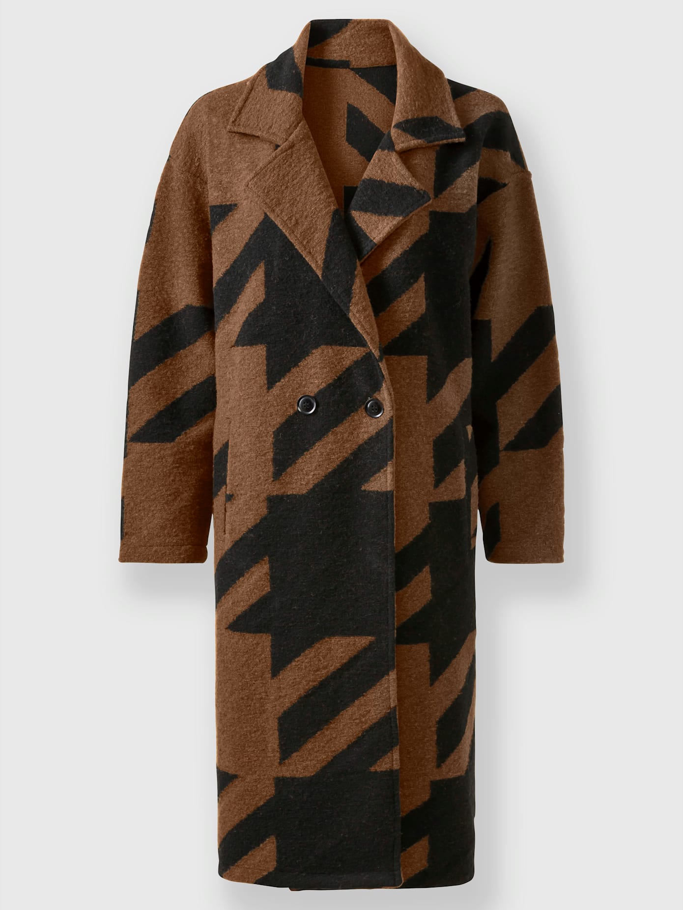 Manteau en tricot coupe ample
