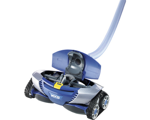 Zodiac MX8 zwembadrobot voor vloer/wandgebruik met 12m kabel, automatisch, kunststof, grijs/blauw