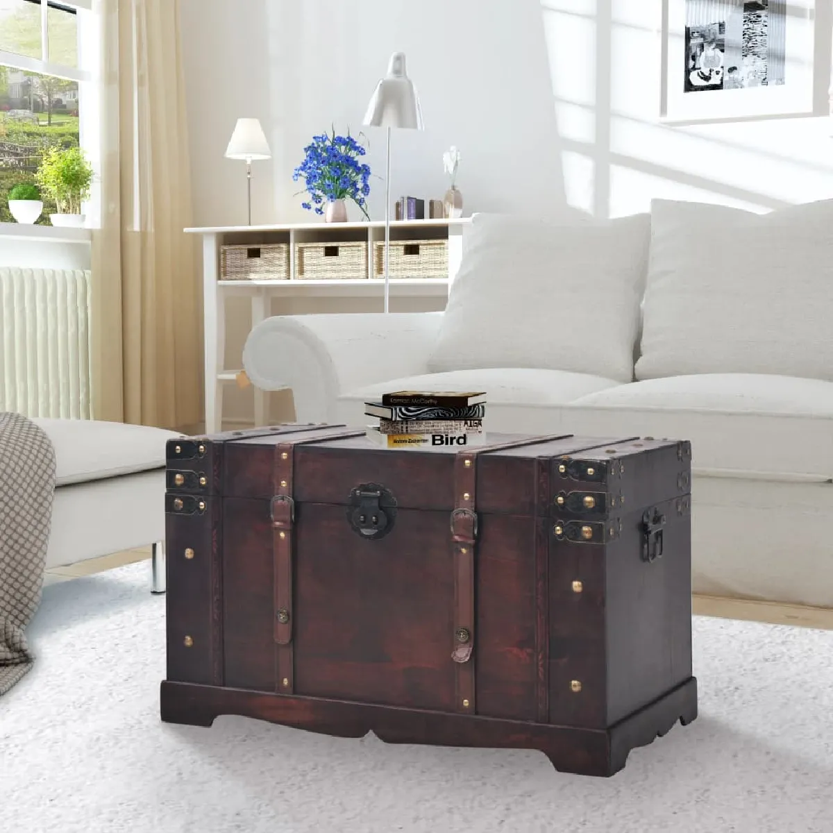 VidaXL Coffre vintage - Marron