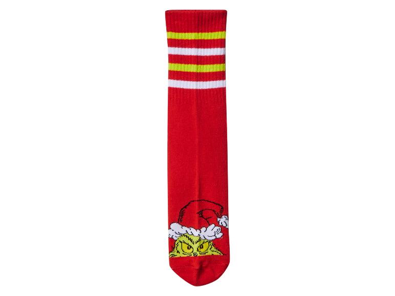3 Paar kerstsokken The Grinch