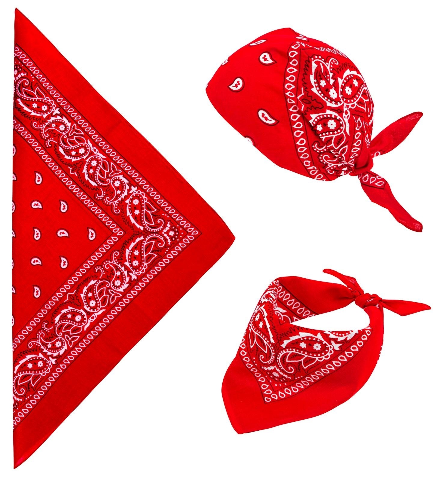 Rode Bandana Patroon