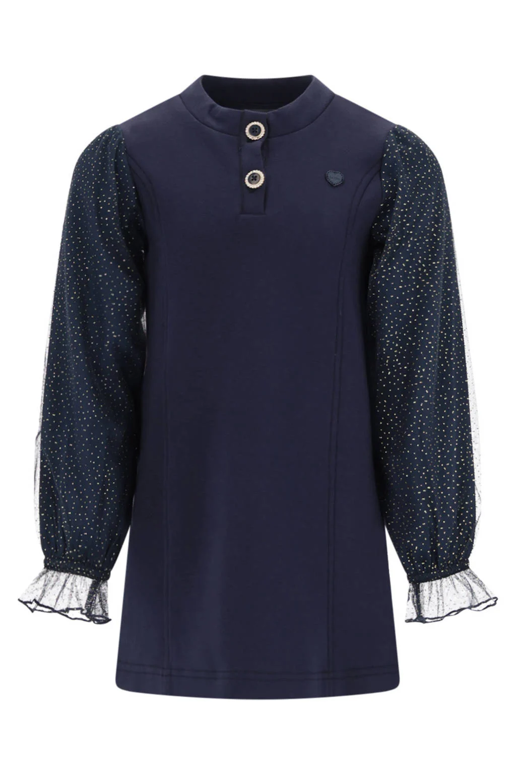 Le Chic korte jurk donkerblauw