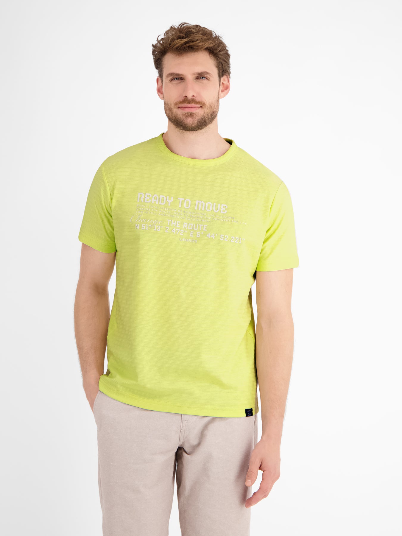 T-Shirt in Strukturqualität