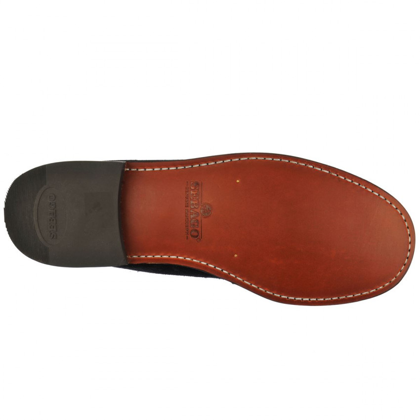 CLASSIC DAN SUEDE NAVY MOCASSIN-Mocassin pour homme en suede