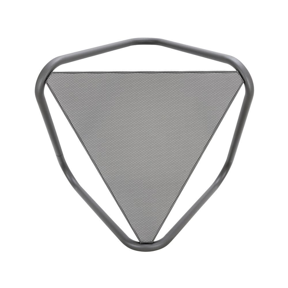 Couchtisch mikroperforierte Tischplatte Vogue Aluminium Grau Titane