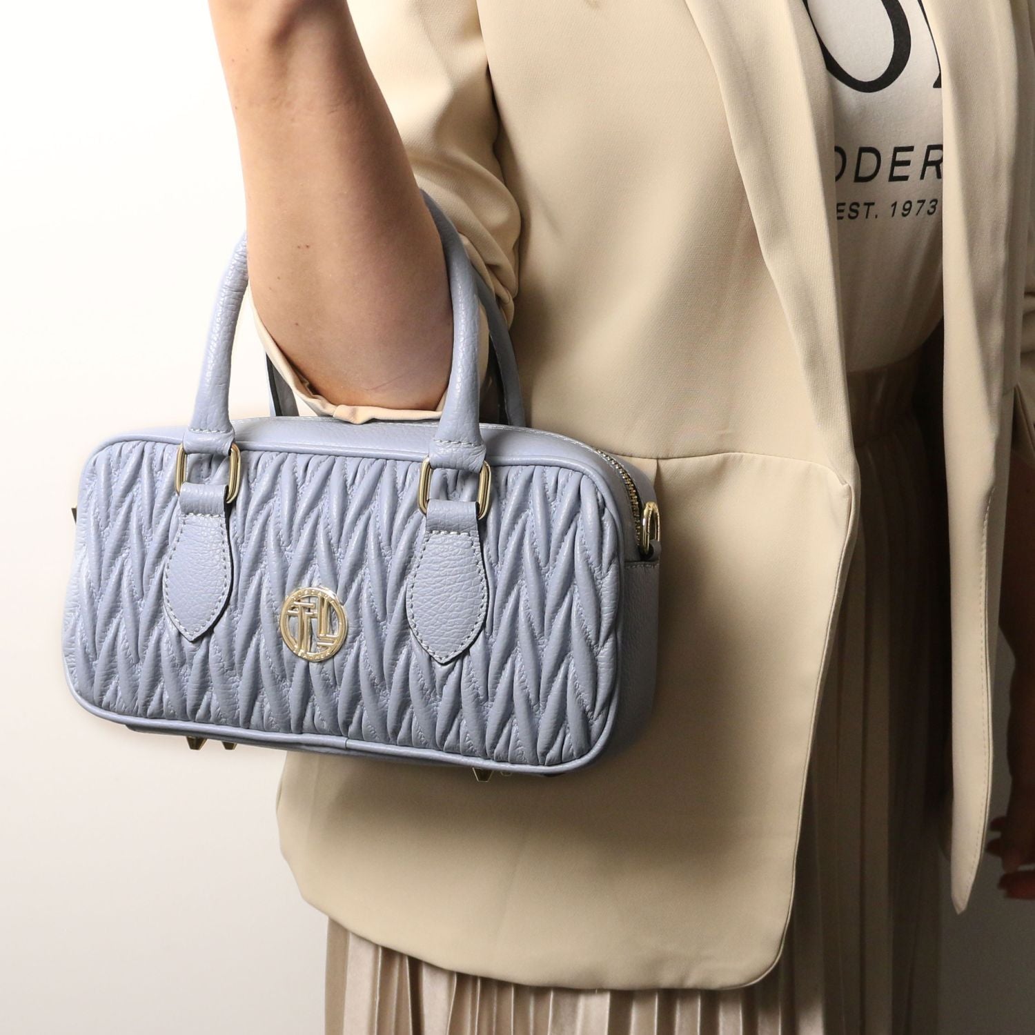 Tuscany Leather – Mousse - Leather handbag – Wit (TL142447)