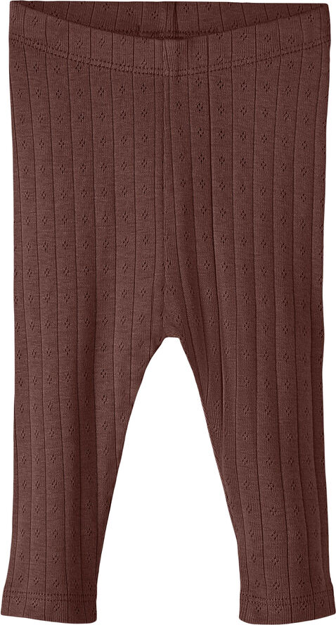 Lil' Atelier NBFRACHEL SLIM LEGGING HEA LIL Rum raisin