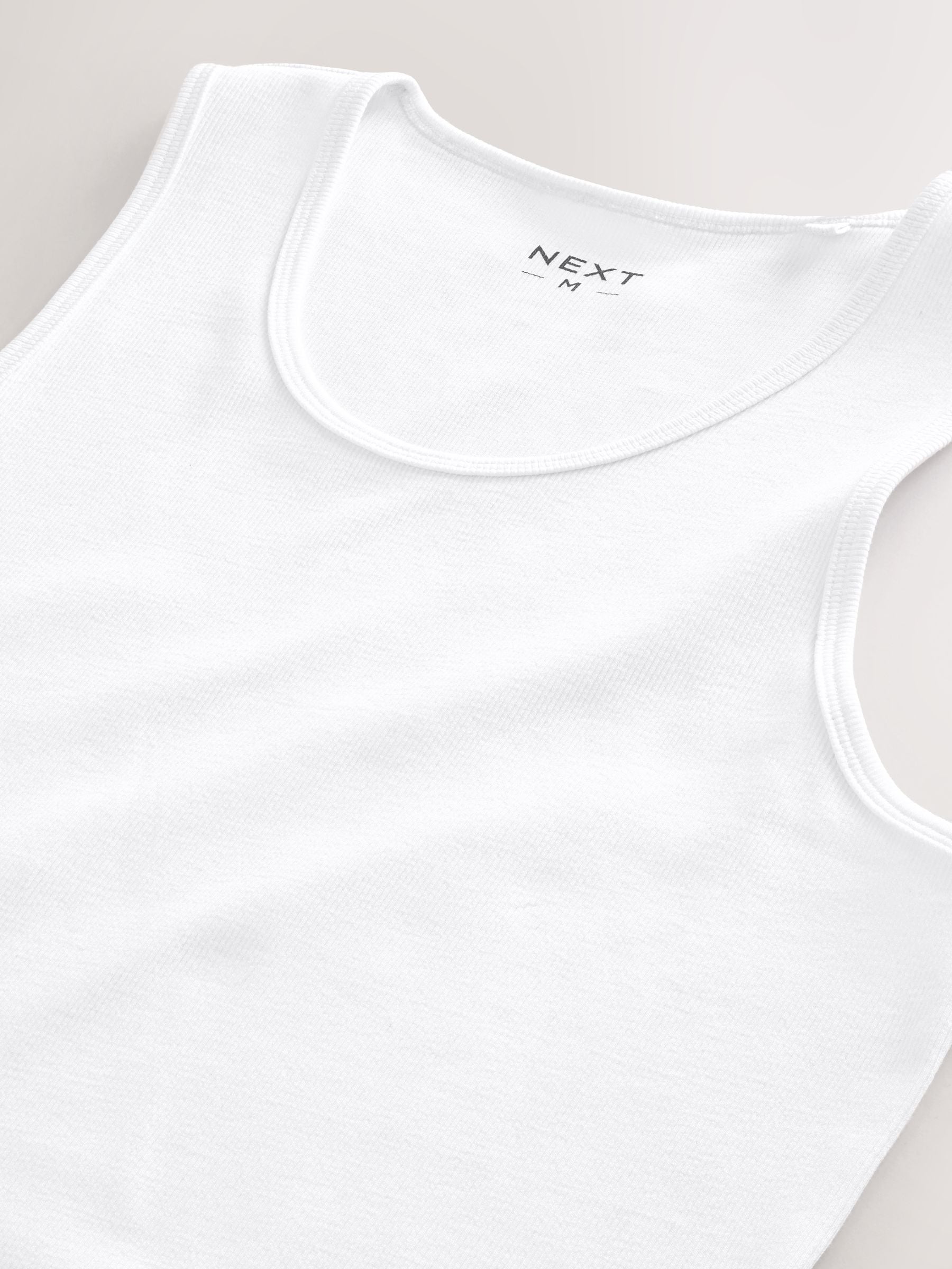 Wit - Ribbed Vests 2 Pack