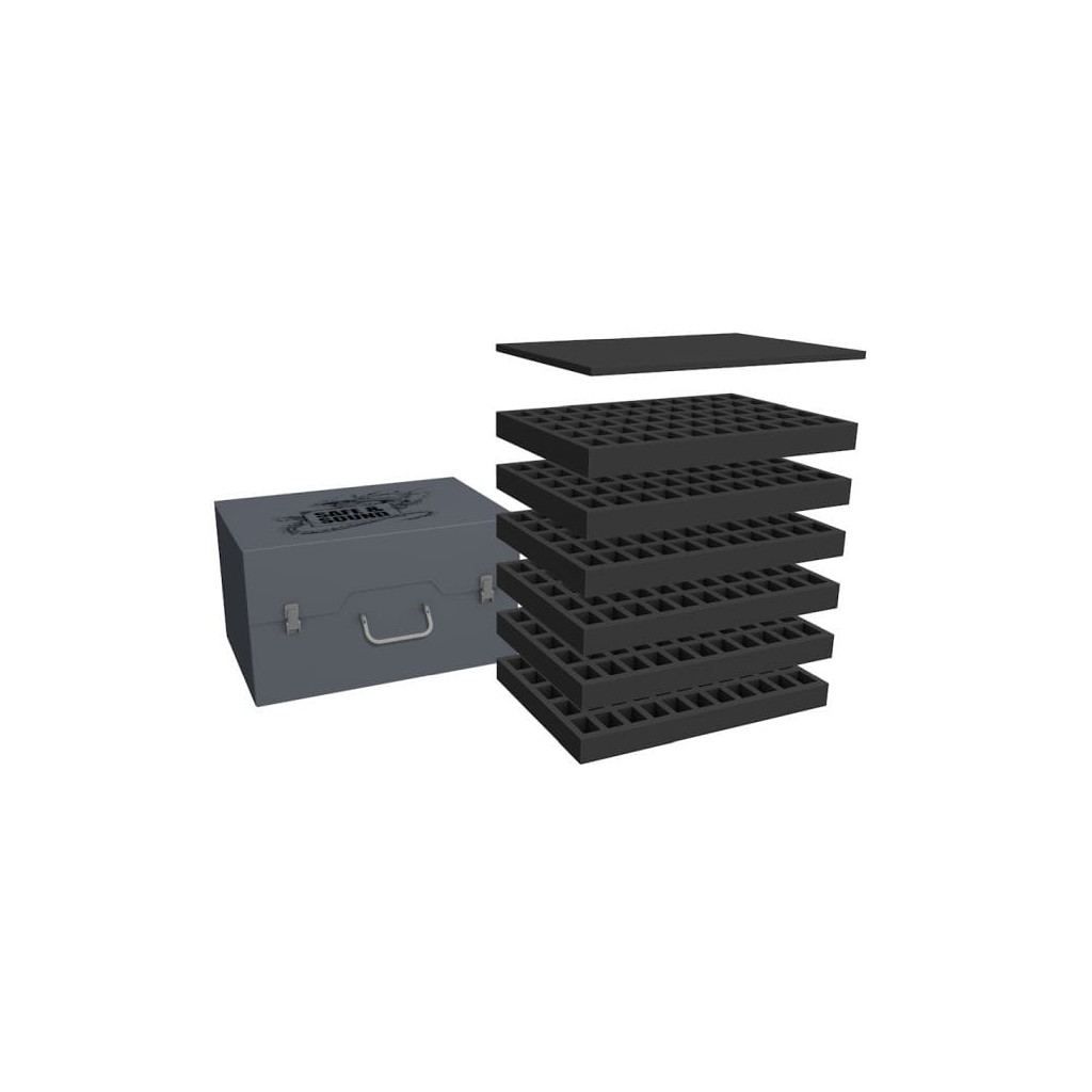 Rangement Safe & Sound - Boîte d'Armée pour 330 Figurines (Socles 25mm)