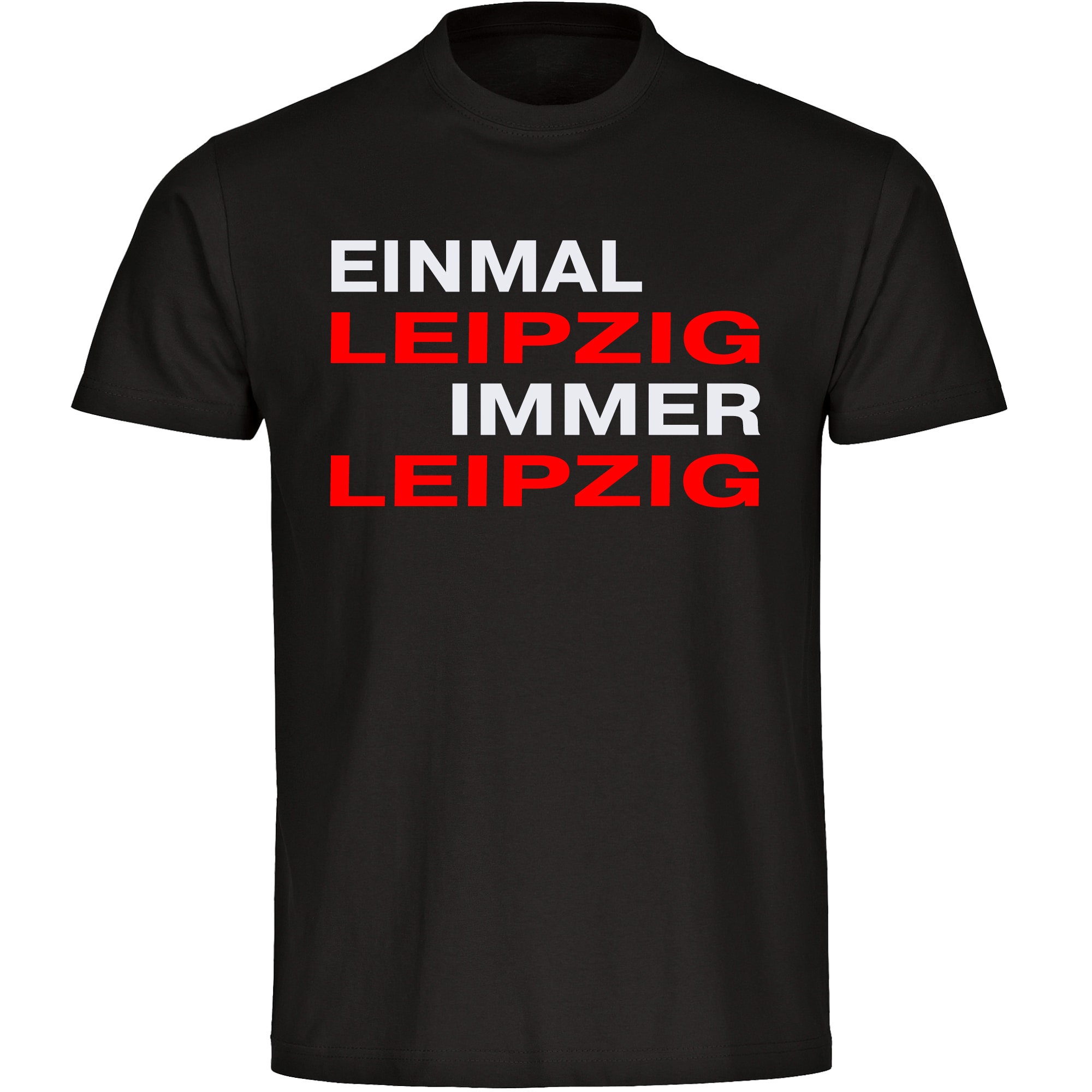multifanshop® Kinder T-Shirt - Leipzig - Einmal Immer - Druck rot