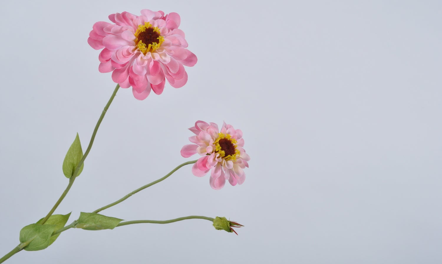 Silk-ka kunstbloem Dahlia lichtroze 53 cm