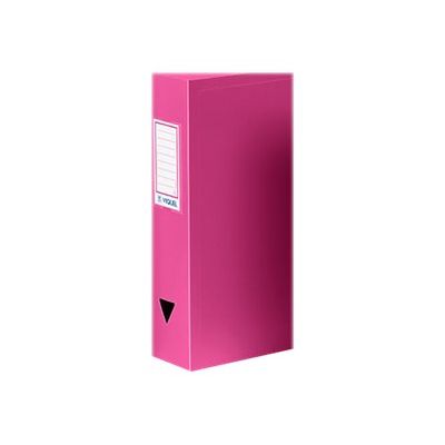 Viquel - Boîte de classement plastique - dos 100 mm - rose fuchsia