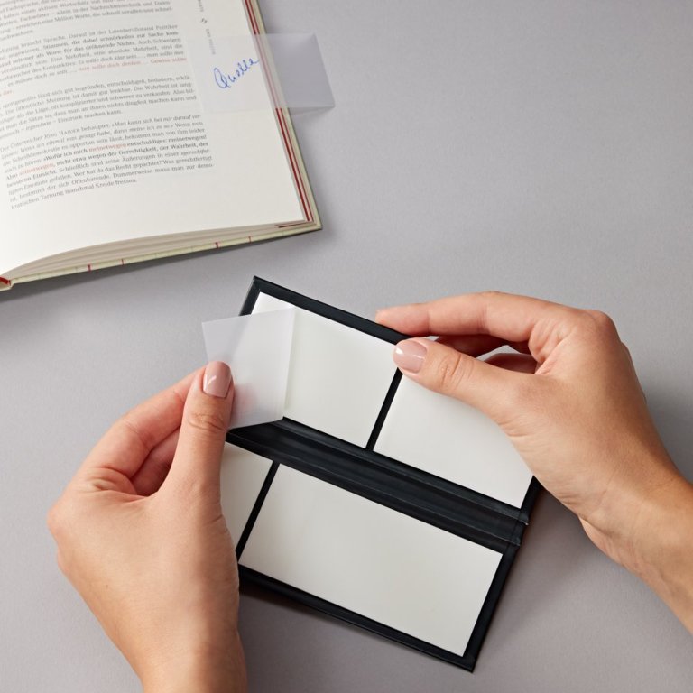 Semikolon Sticky Notes im Booklet, transparent