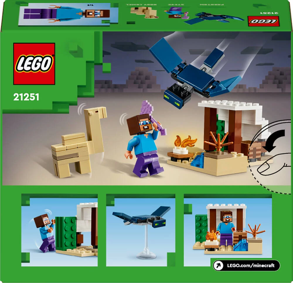 LEGO®MINECRAFT™ 21251 - L’EXPEDITION DE STEVE DANS LE DESERT