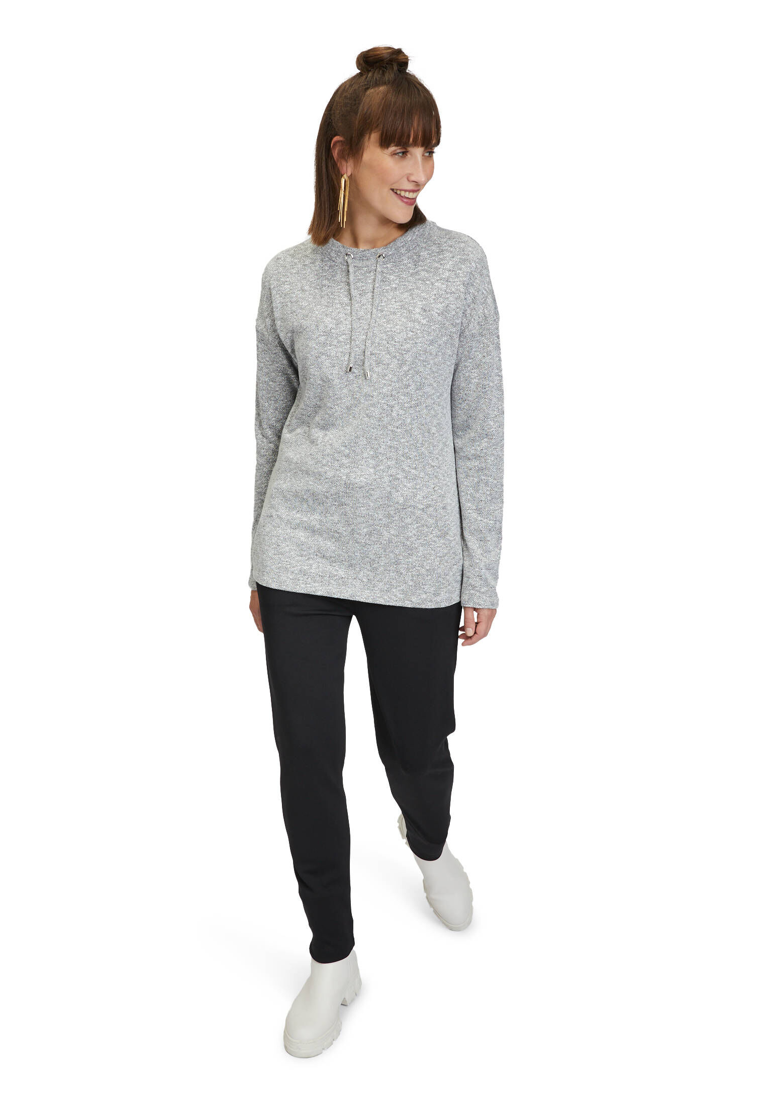 Cartoon| Damen Sweatshirt mit Stehkragen