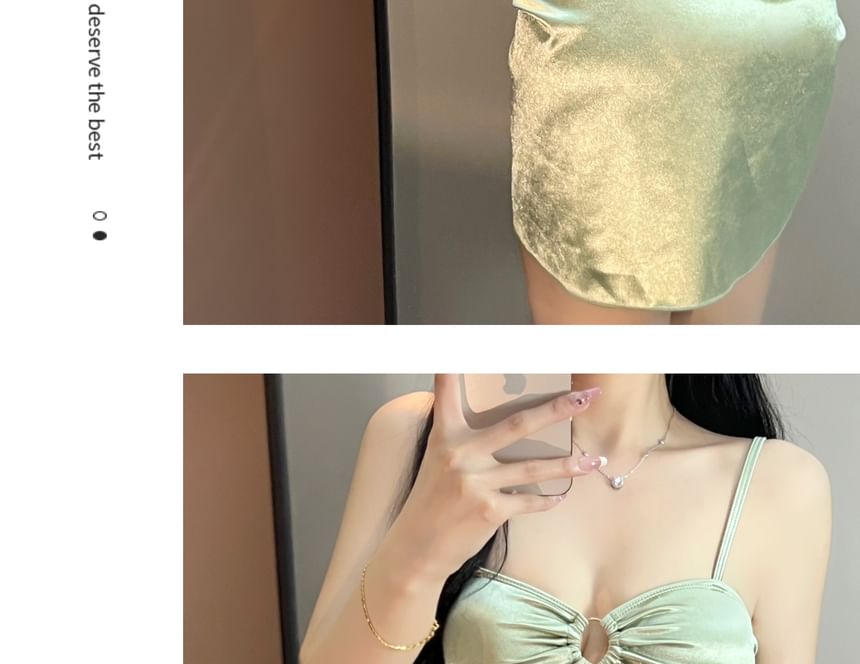 Kansen - Set: effen bikini + rok