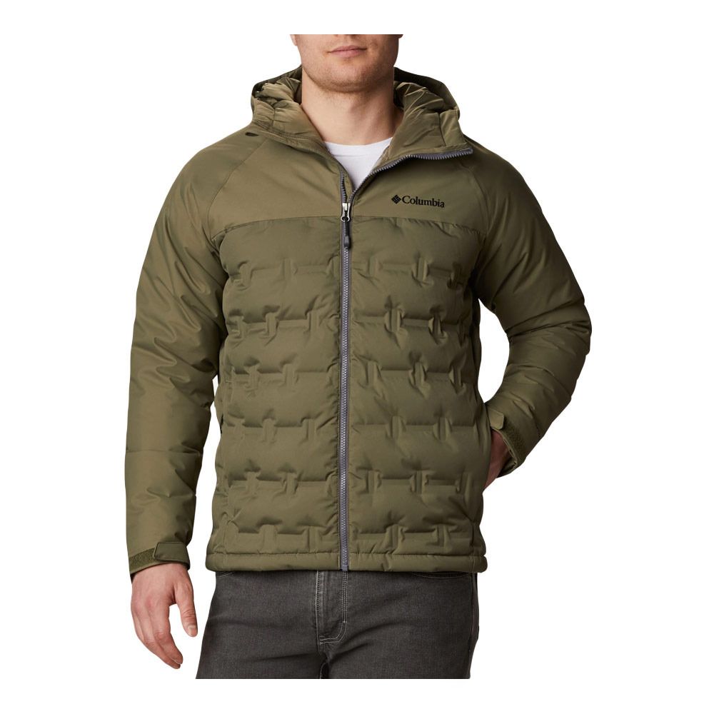 Columbia GRAND TREK - Doudoune Homme stone green