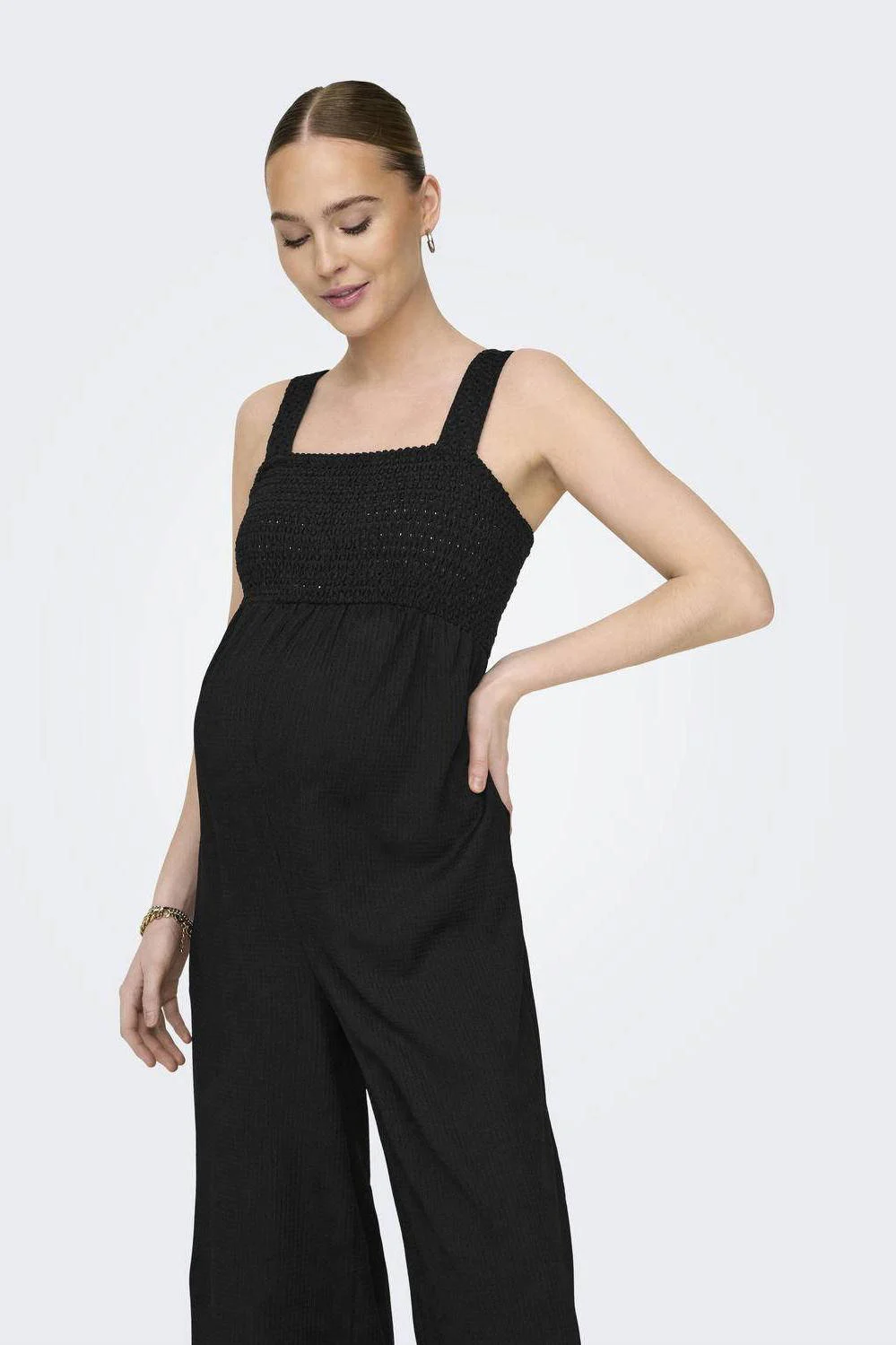 ONLY MATERNITY zwangerschapsjumpsuit OLMELISE zwart