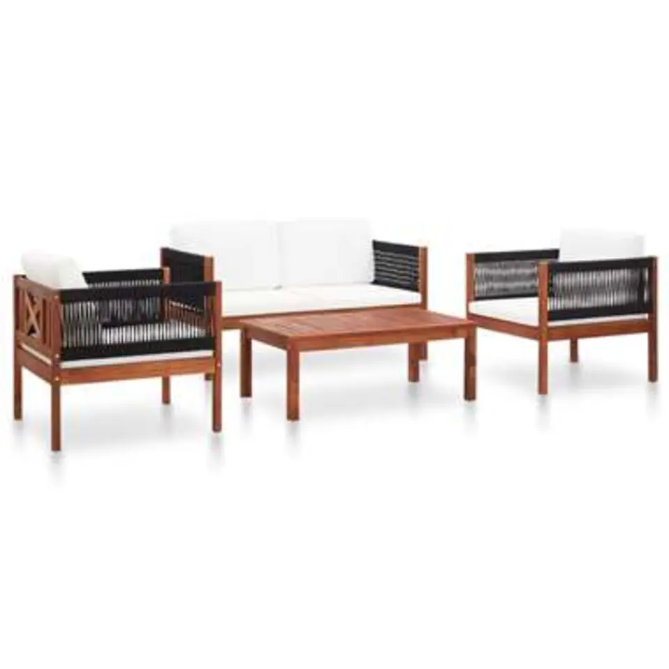vidaXL - Tuinloungeset - Bruin - Hout