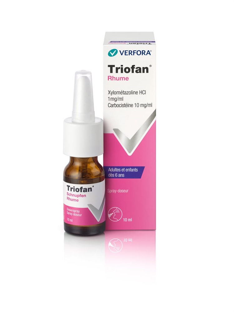 TRIOFAN Schnupfen<br>10 ml, Dosierspray, Nasenspray, Lösung, Erwachsene und Kinder ab 6 Jahren