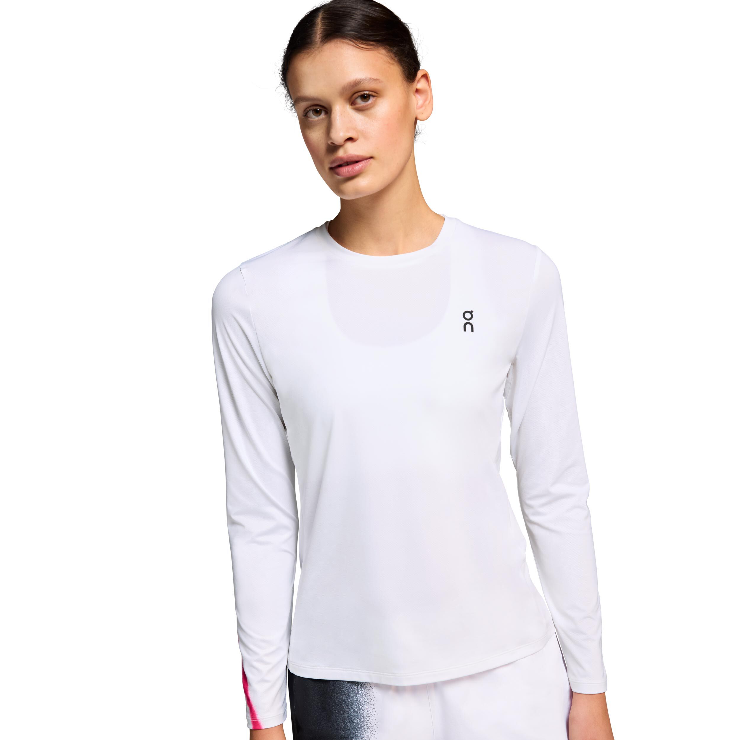 On Court Haut Manches Longues Femmes - Blanc