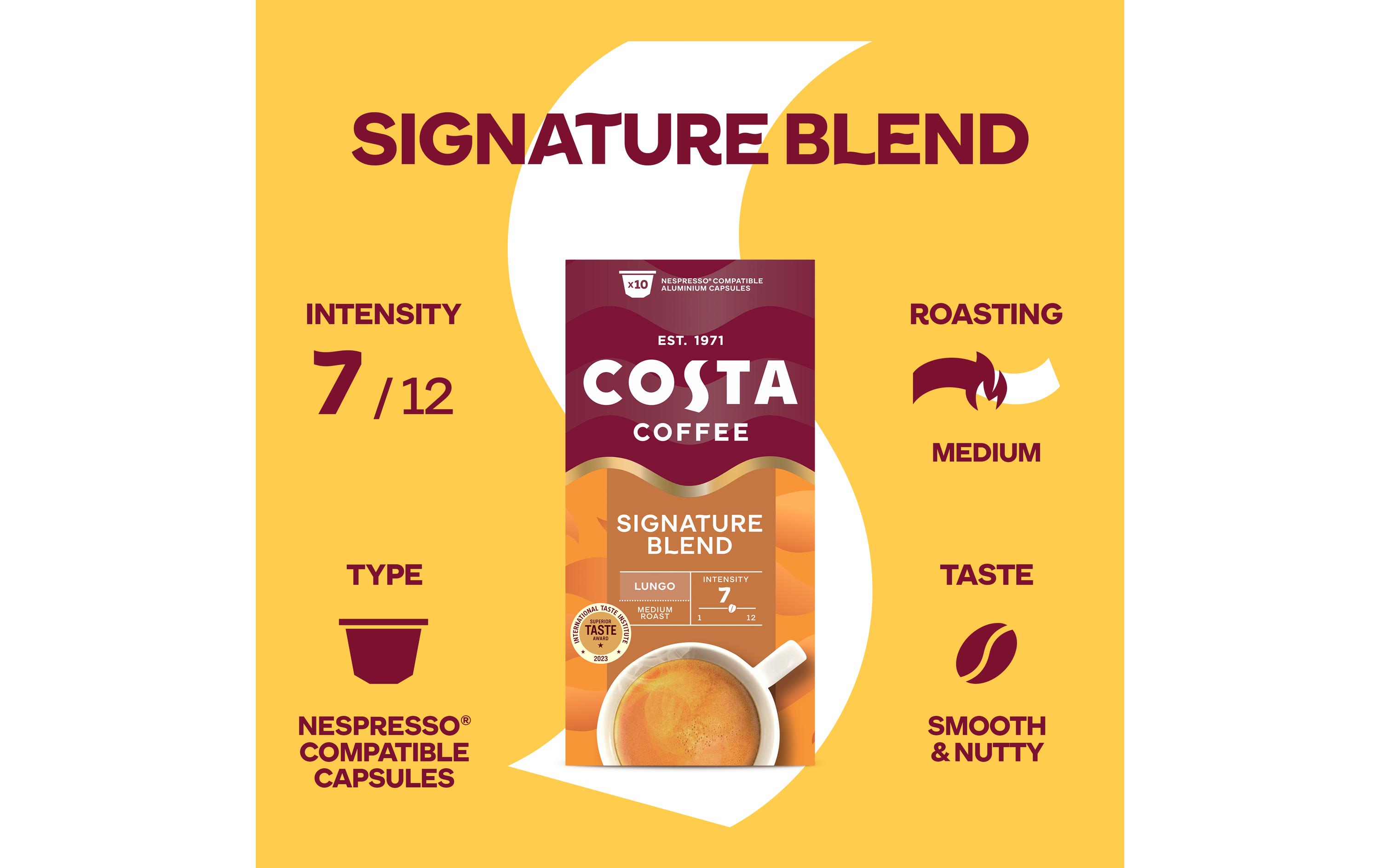 Kaffeekapseln Signature Blend Lungo 10 StückKaffeekapseln für Espresso und Lungo