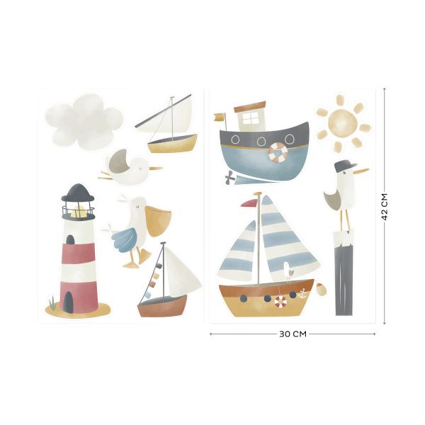 Little Dutch Muurstickers Sailors Bay 2 Vellen