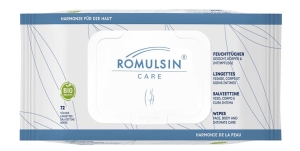 ROMULSIN Care Feuchttücher Gesicht Körper Intimbereich, 72 Stück