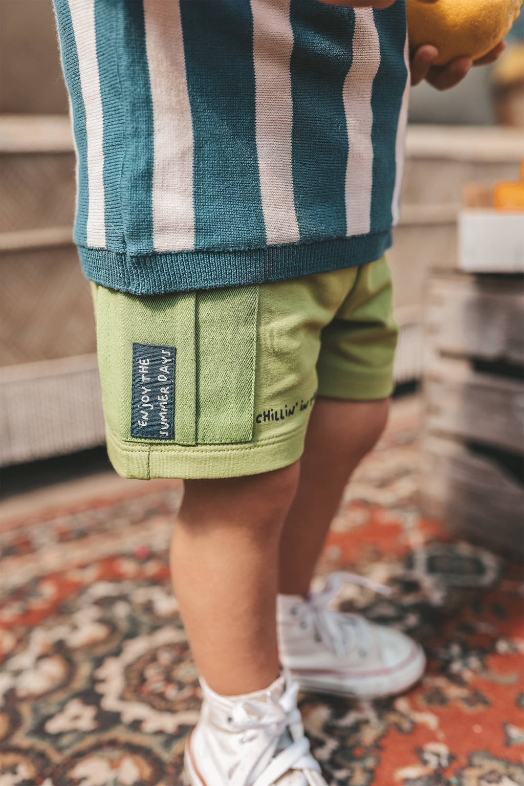 Your Wishes regular sweatshort groen