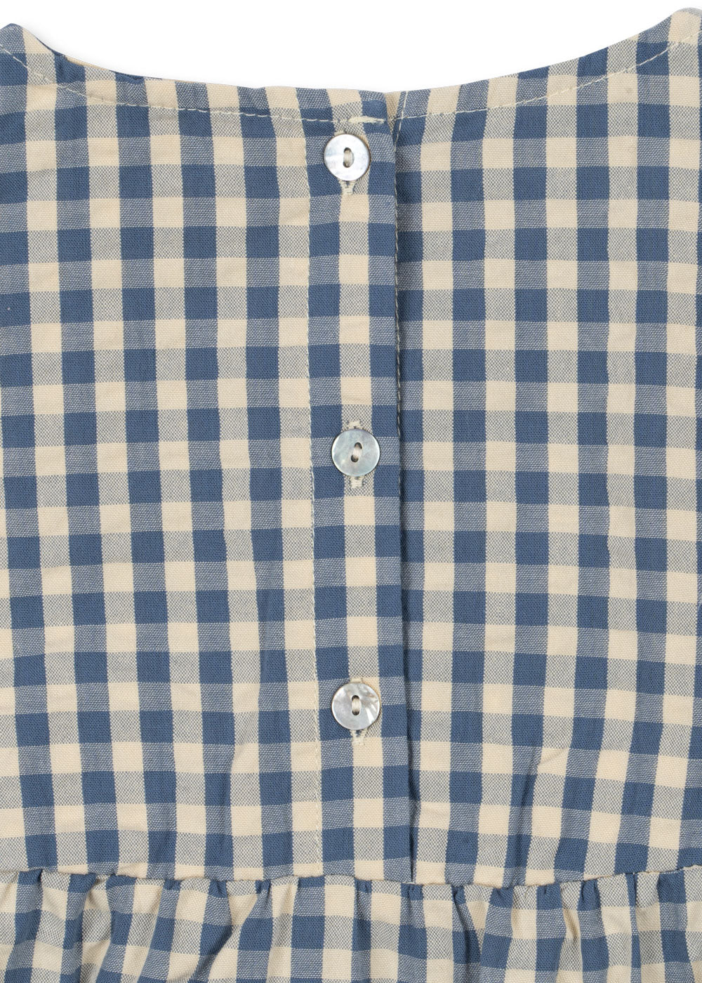 Kim romper - captains blue check - 3M