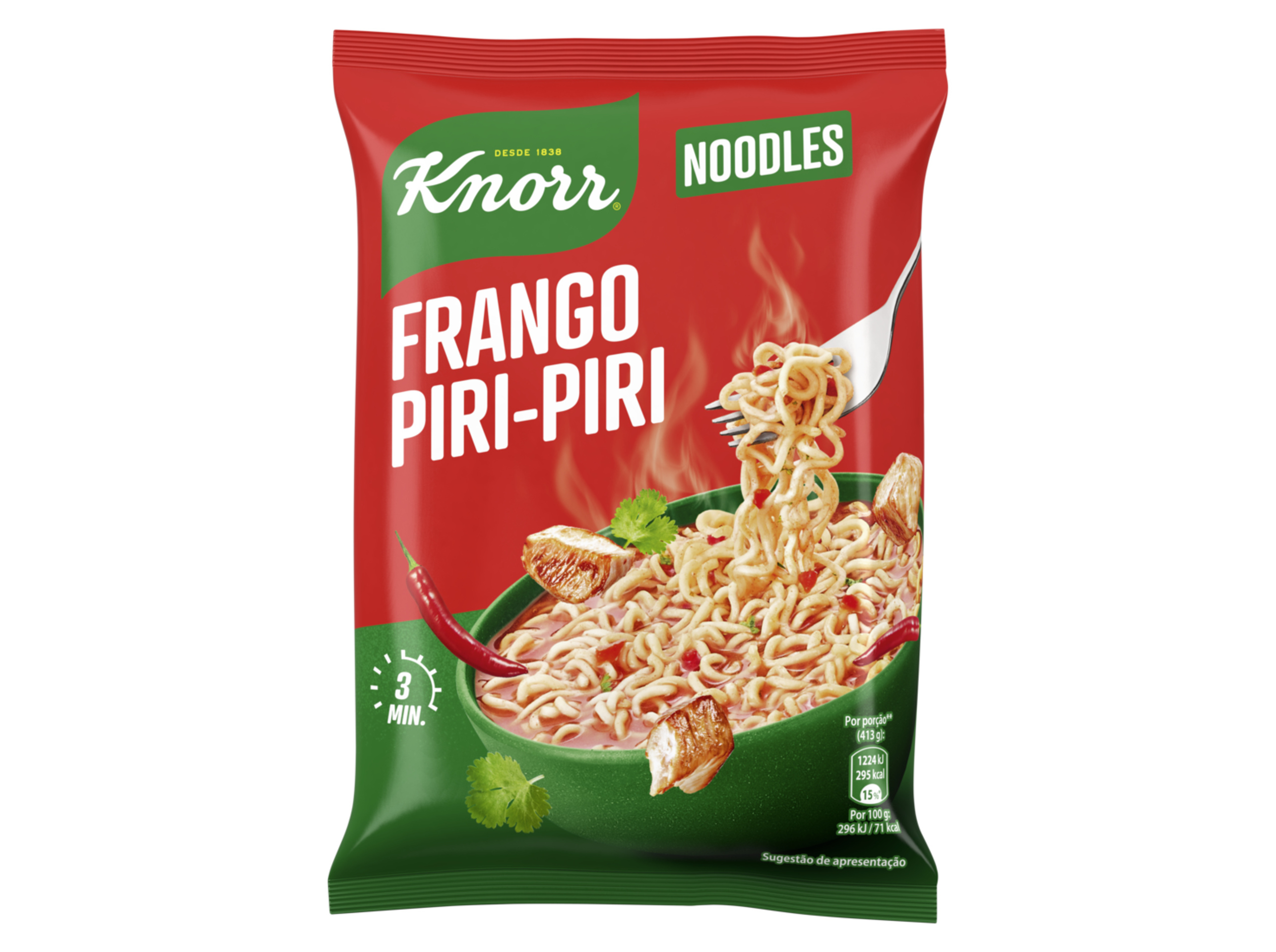 MASSA NOODLES KNORR FRANGO PIRI PIRI 63G