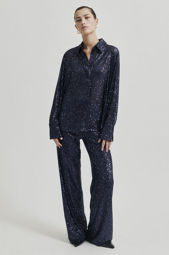 Second Female Moonshine Slim Shirt Night sky