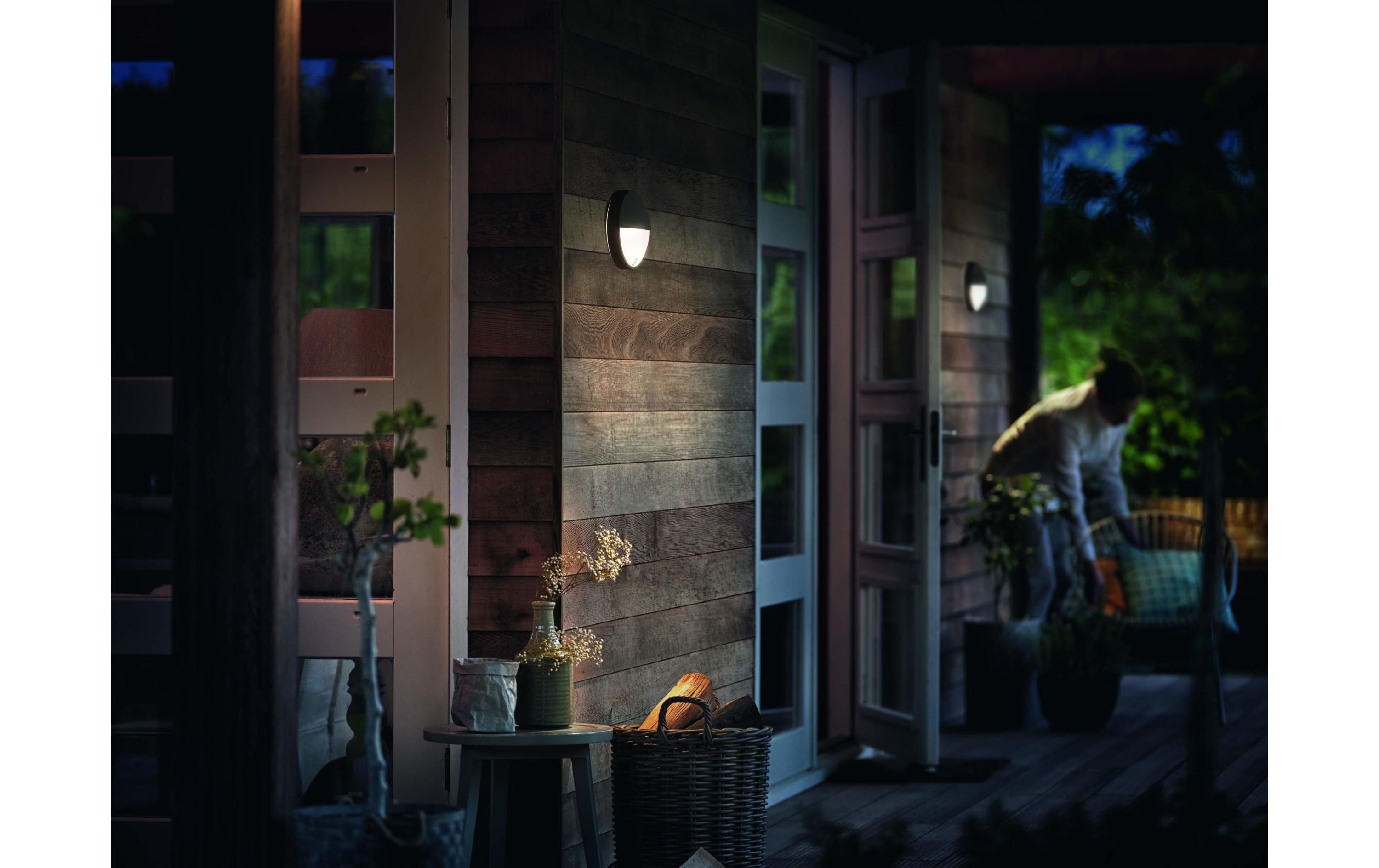 myGarden Wandleuchte Capricorn, 600 lm mit BewegungsmelderWandleuchte für den Aussenbereich, 1x 6 W, LED
