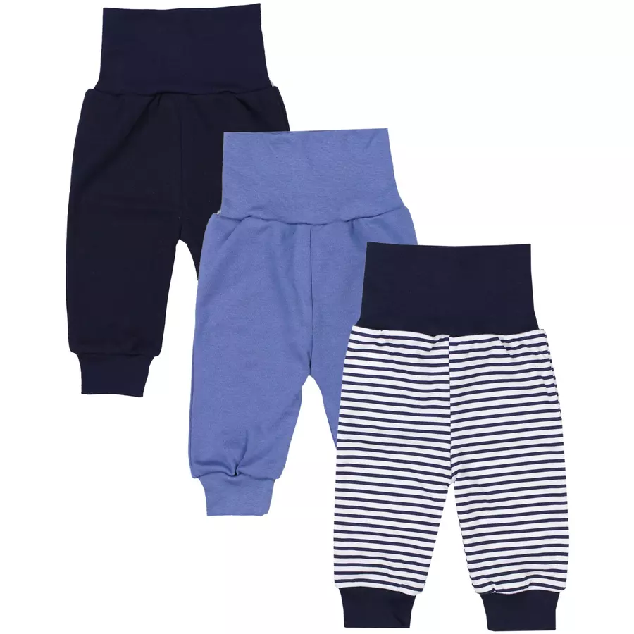TupTam Baby Jungen Lange Pumphose 3er Pack schwarzblau