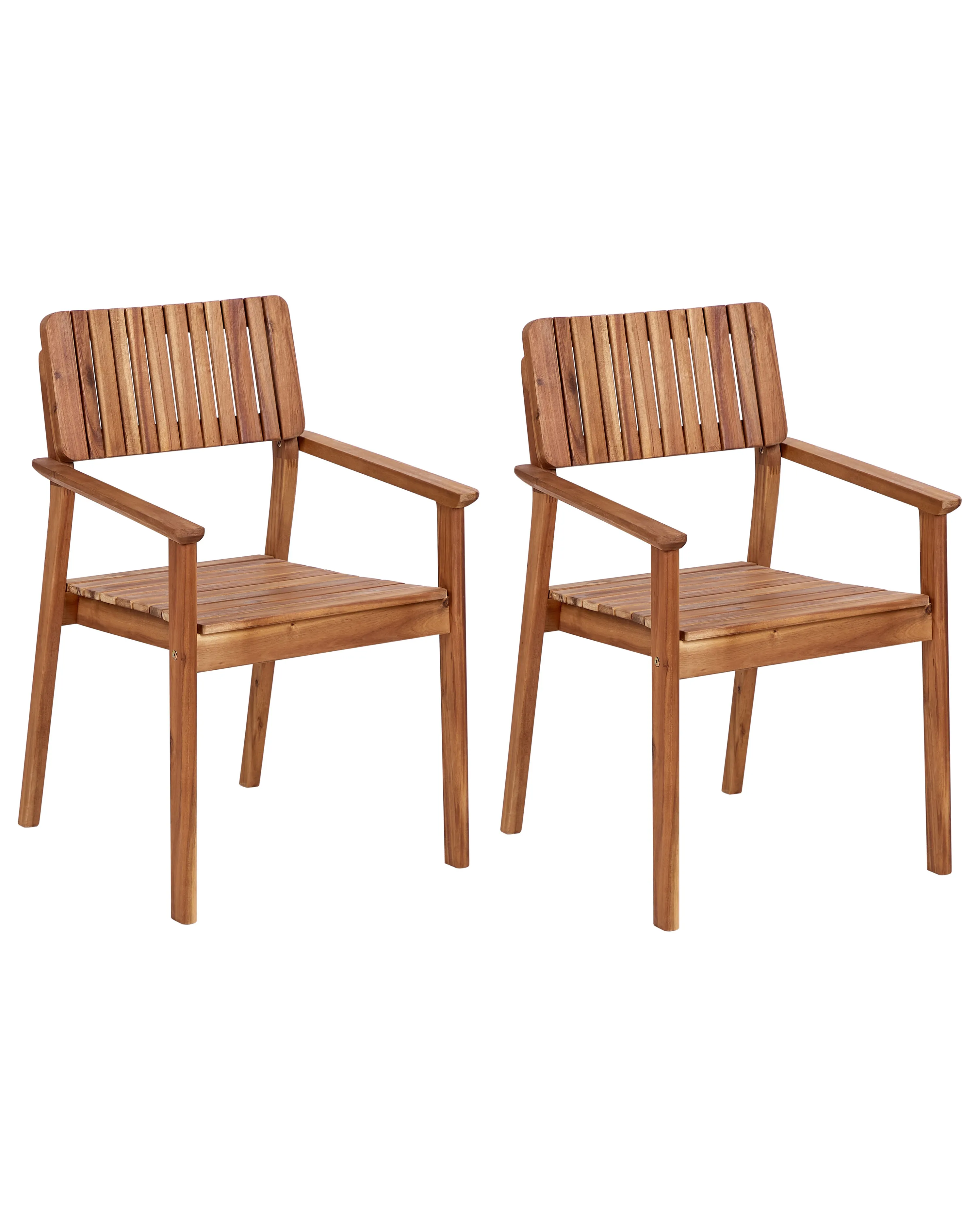 Set van 2 tuinstoelen AGELLO Acaciahout Bruin