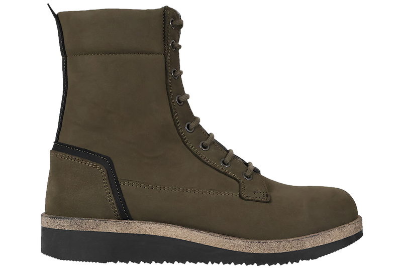 NEW FEET ANKELSTØVLE I GRØNT NUBUCK