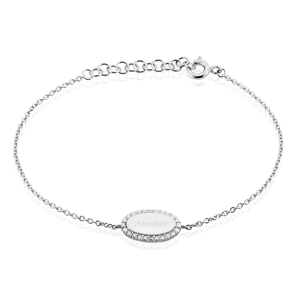 Bracelet Argent Blanc Ankur Oxydes De Zirconium