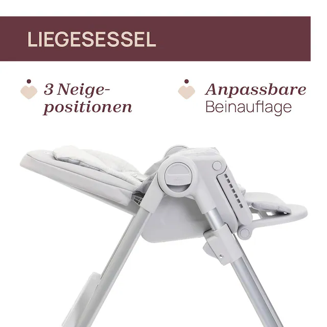 Chicco Hochstuhl »Polly Armonia Steel« () mit Essbrett