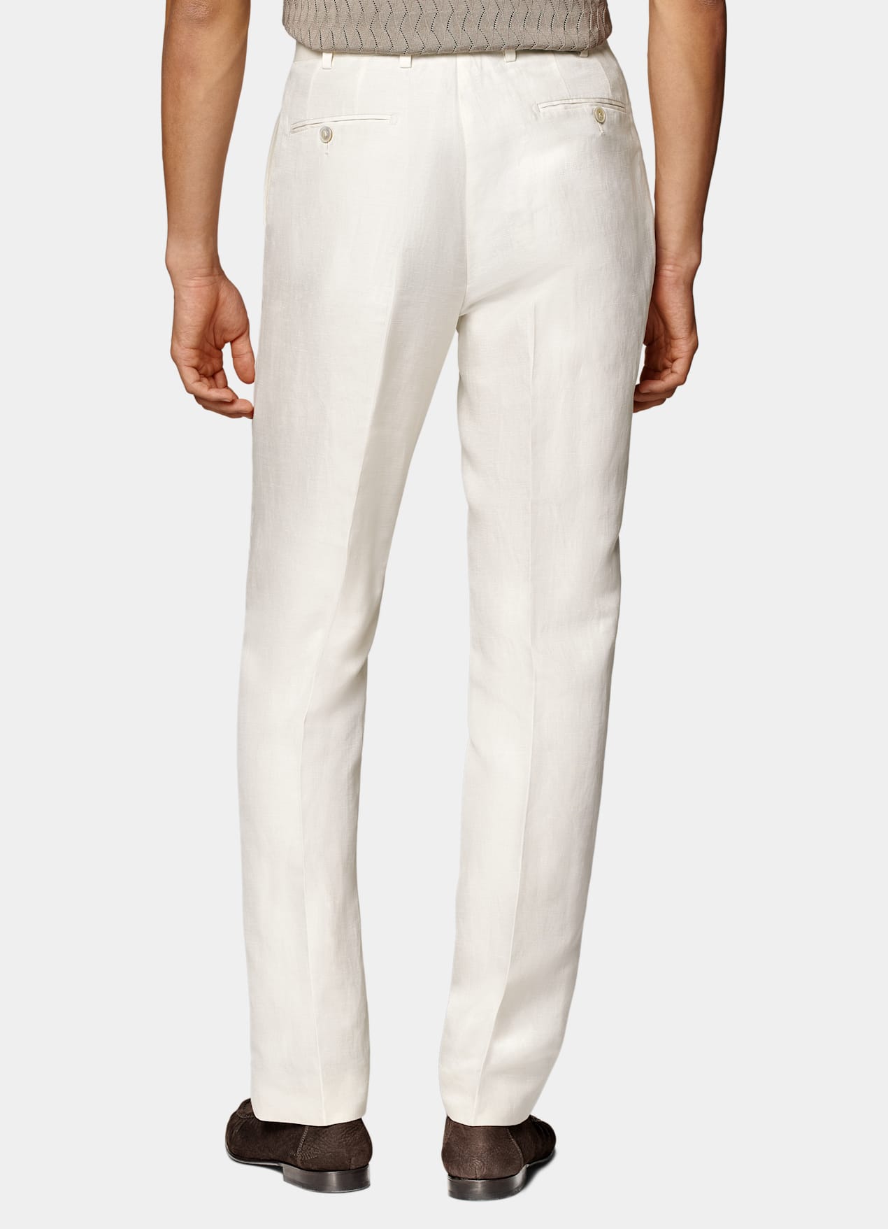 Costume Havana coupe Tailored blanc cassé