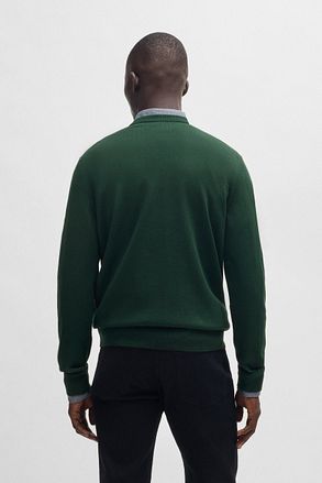 BOSS Pullover Kanovano Donkergroen 50527583-350 kopen