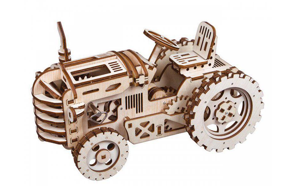 Bausatz TraktorTraktor 3D Puzzle aus Holz