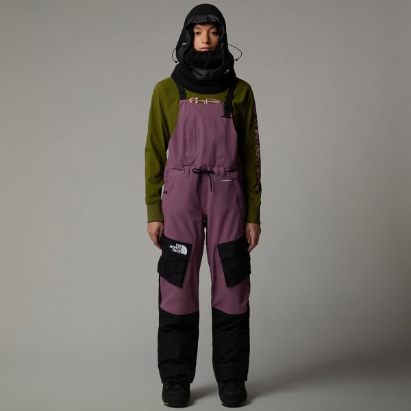 Pantalon de ski THE NORTH FACE W DRAGLINE BIB MIDNIGHT MAUVE/TNF BLACK