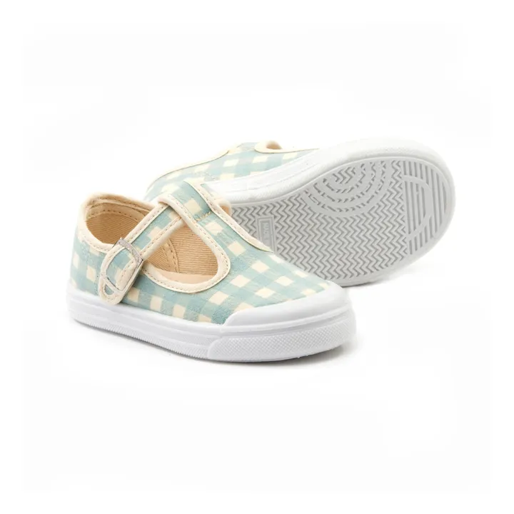 Pèpè Baskets Vichy | Bleu ciel