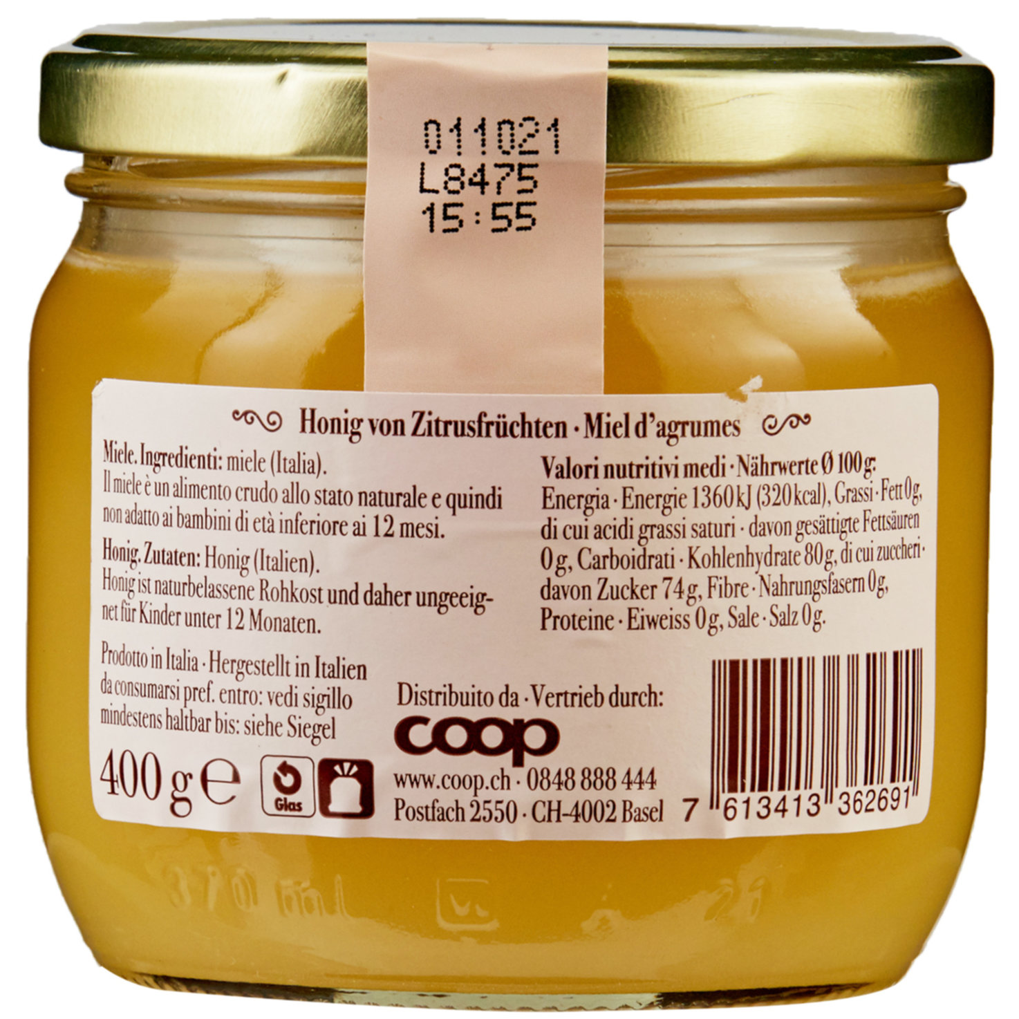 Sapori d'Italia Honig von Zitrusfrüchen