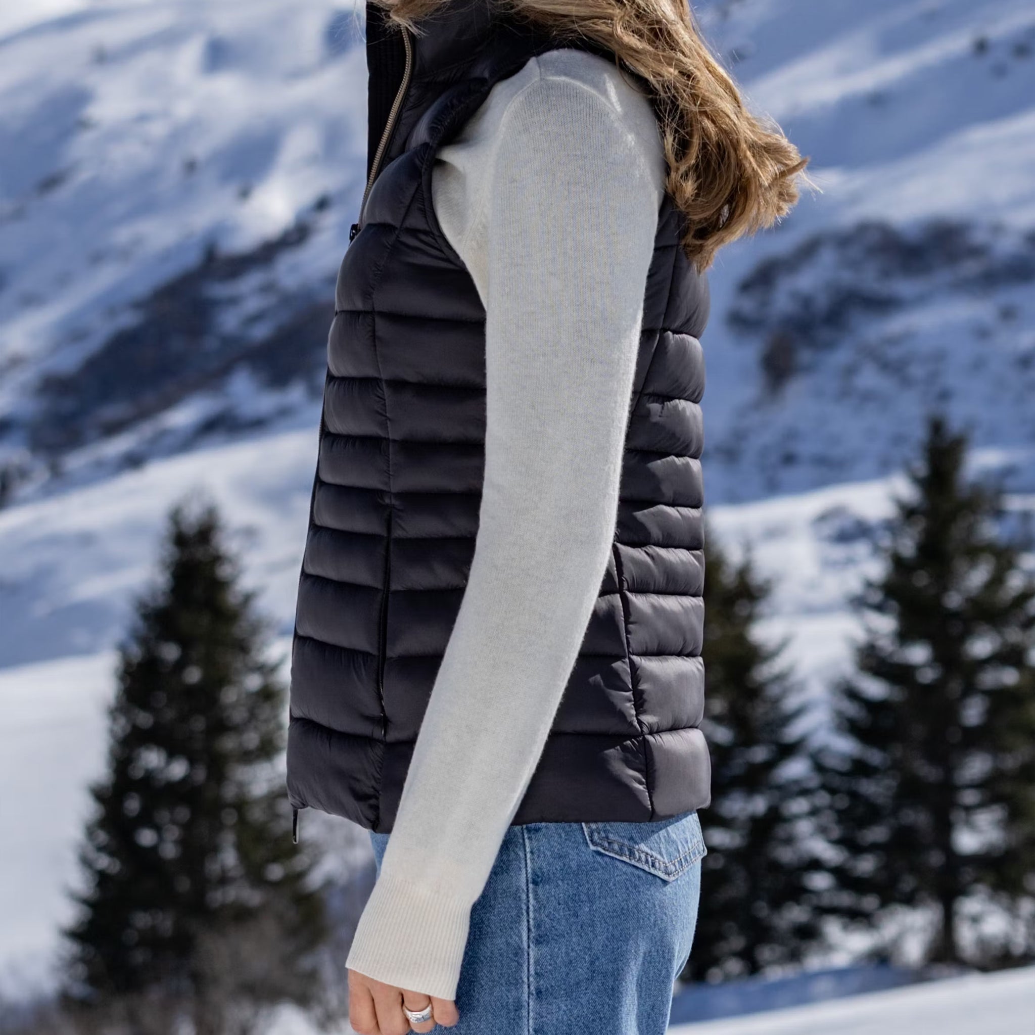 Frauen Gilet Flurina black