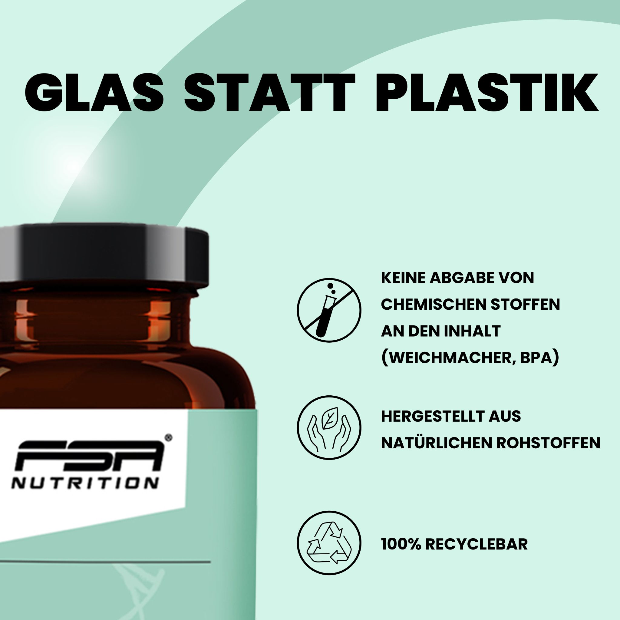 FSA NUTRITION Magnesium Bisglycinat und Citrate 120 Kapseln im Glas