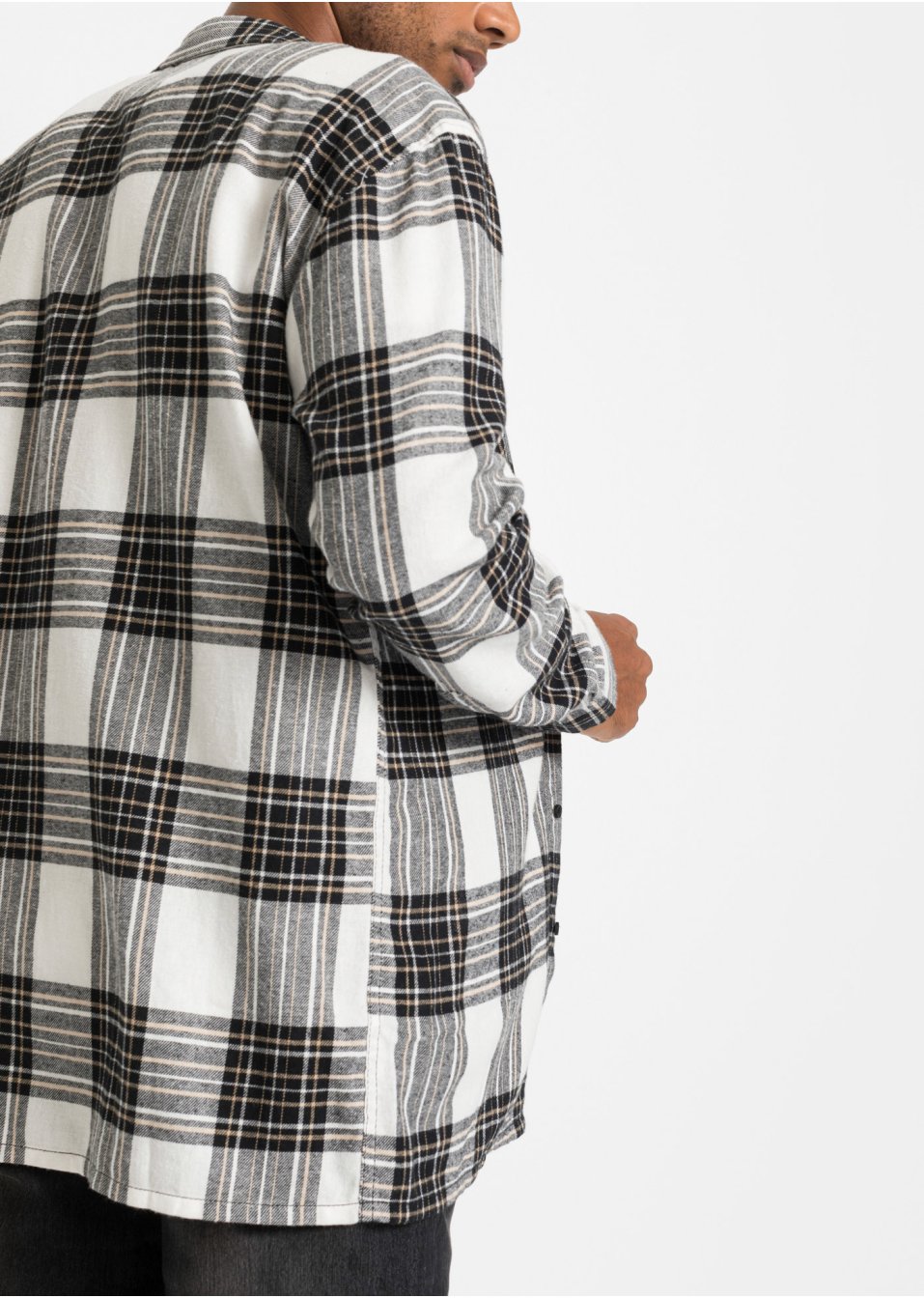 Chemise manches longues en flanelle, Loose Fit