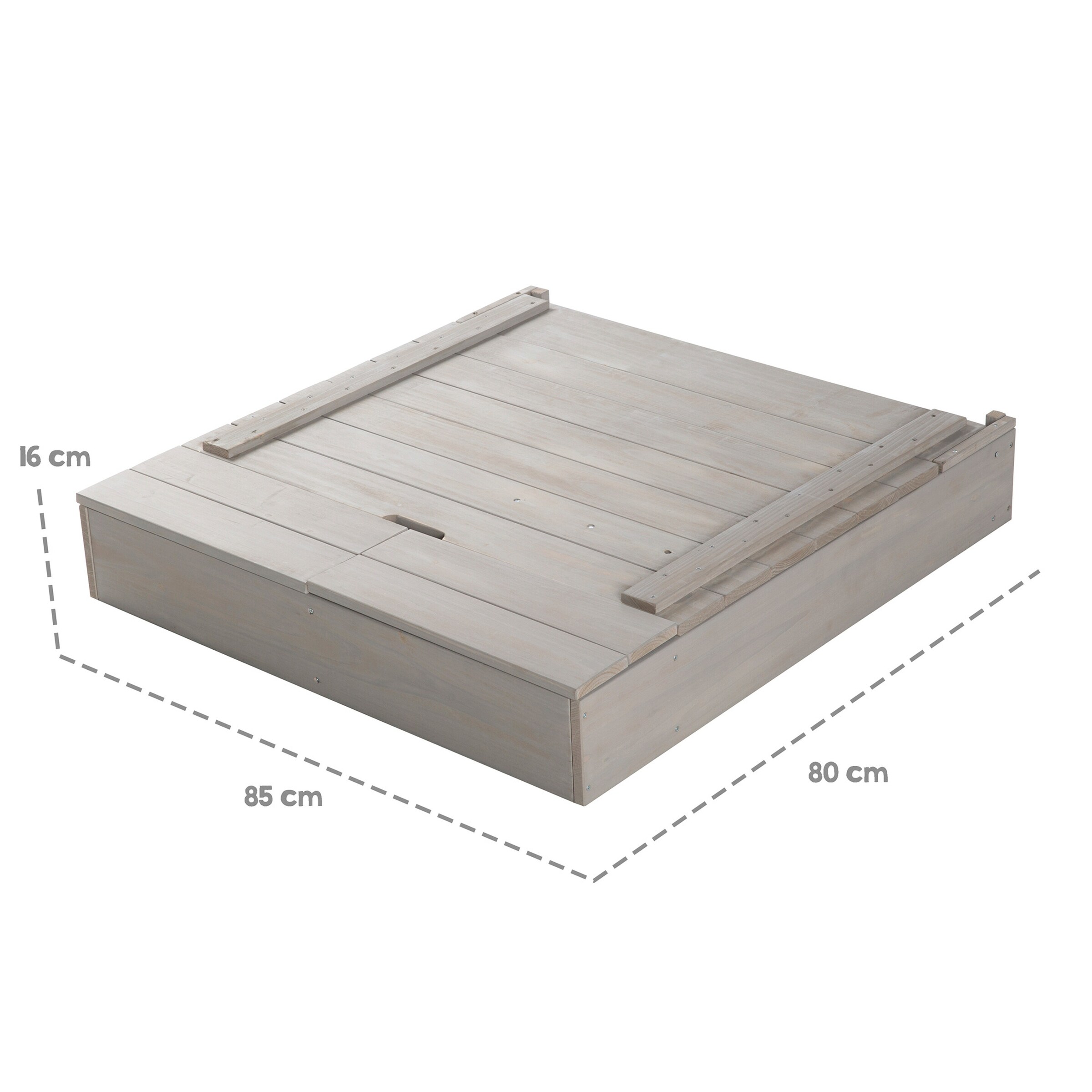 roba Sandkasten mit Deckel, Tafel und Haken Outdoor +